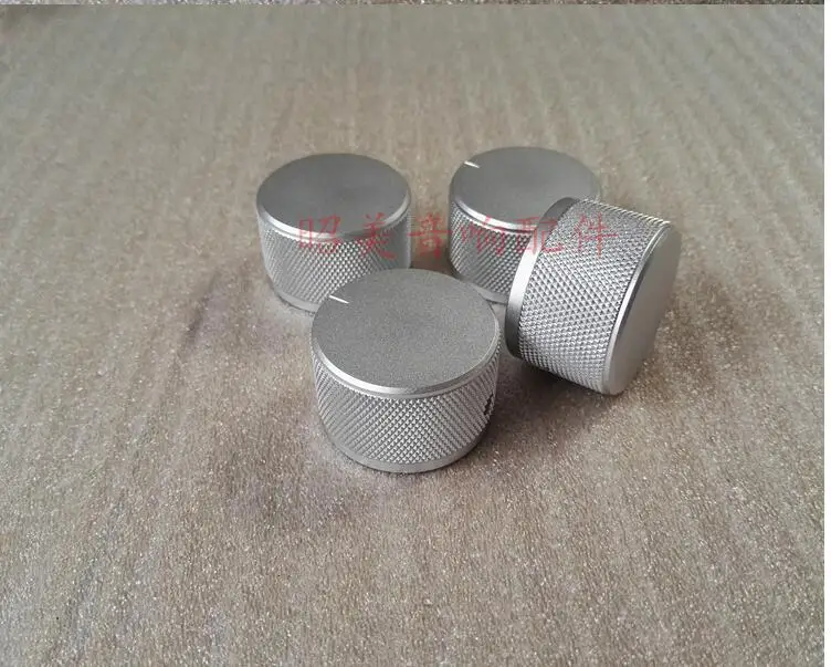 

Solid Knob Volume Potentiometer Knob HIFI Audio Power Amplifier Knob with Diameter 30 High 22 hole 6MM 30X22MM-10PCS/LOT