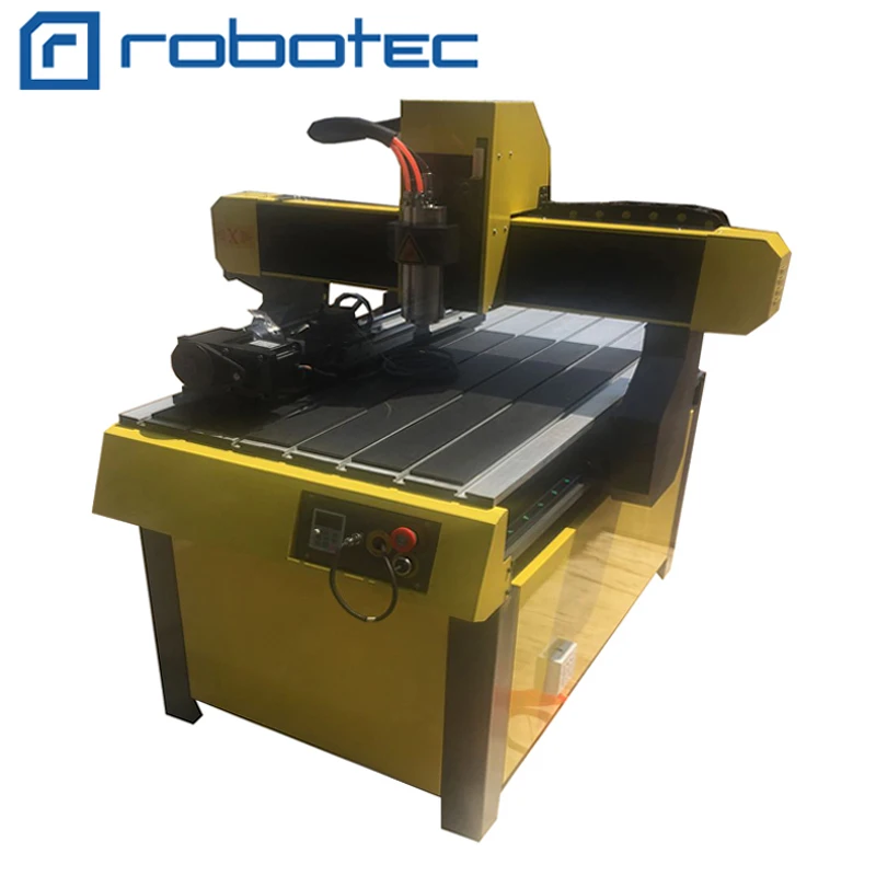 Mini 6090 houtbewerking cnc-router, cnc-snijmachine voor aluminium metalen platen