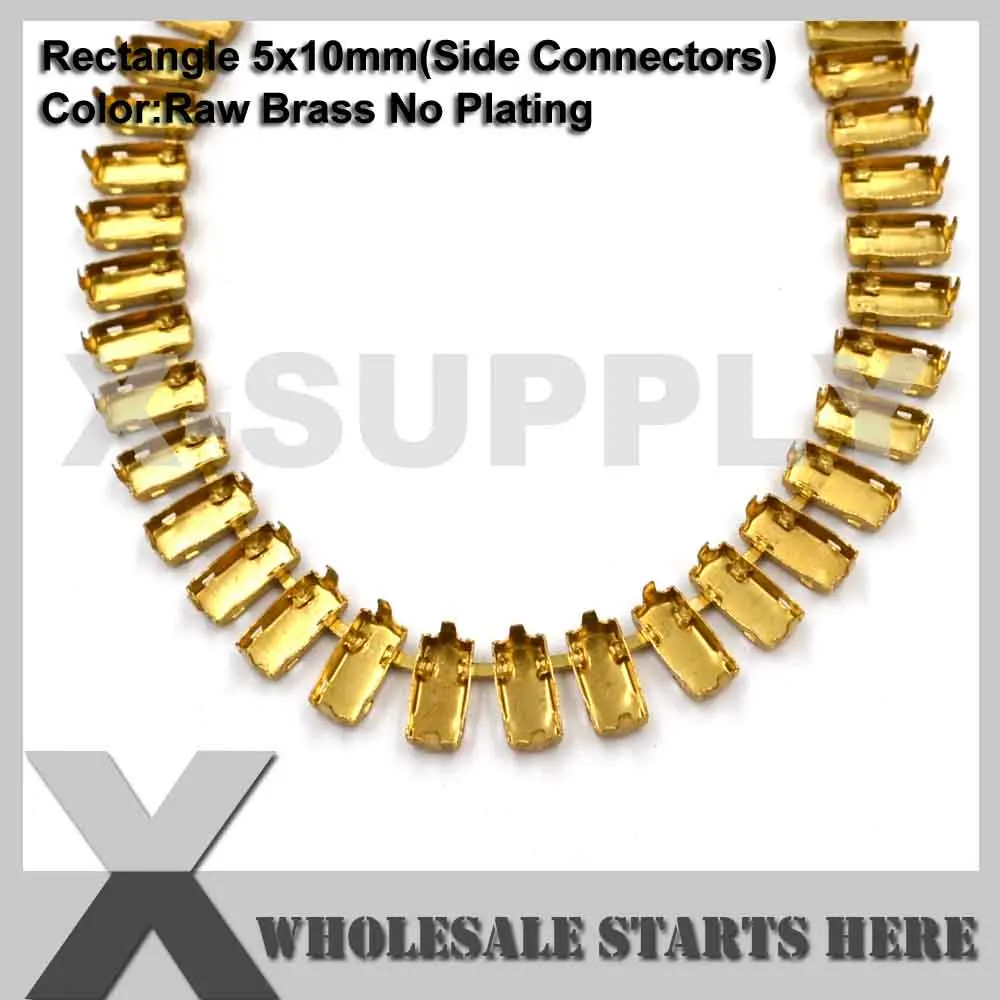 SS38(8mm) Round Empty Cup Chain Without Rhinestones for Craft/Shoe/Jewelry/Apparel (Center Connectors)