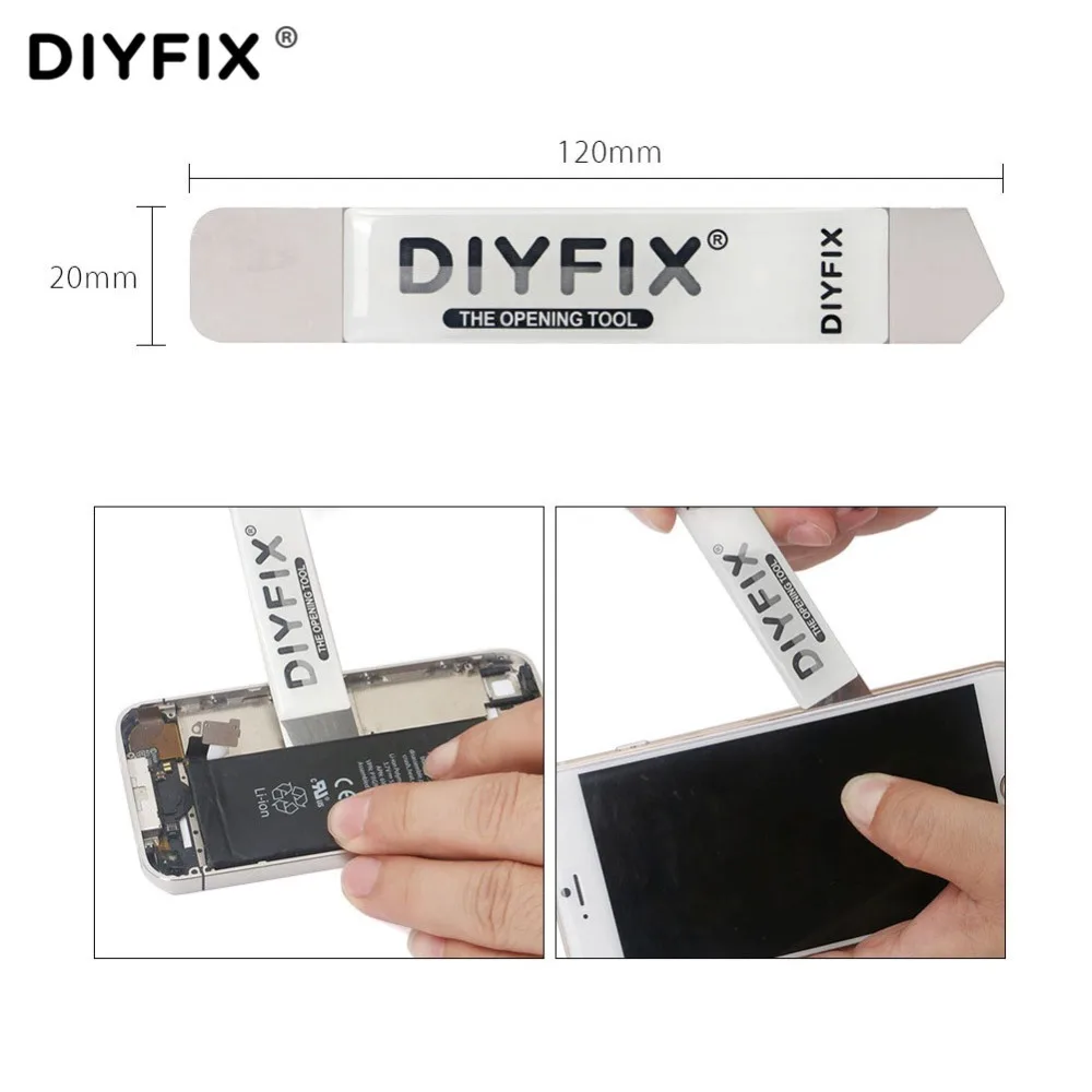 Набор инструментов для ремонта смартфонов DIYFIX, набор отверток, лопатка, рычаг, инструмент для открывания для iPhone, iPad, Samsung мобильный телефон, набор ручных инструментов