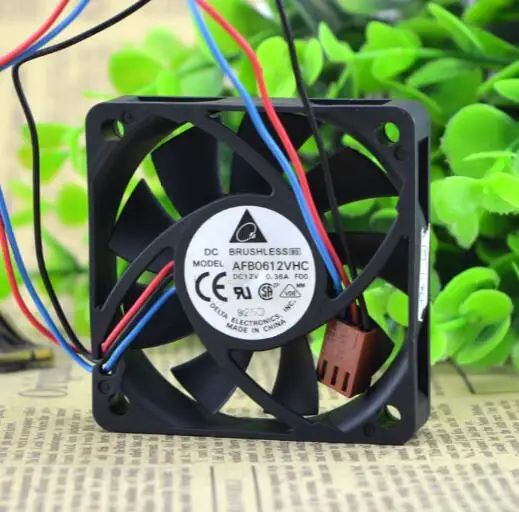 

AFB0612VHC 60*60*15 12 В 0.36A 6 см трехпроводной скоростной охлаждающий вентилятор