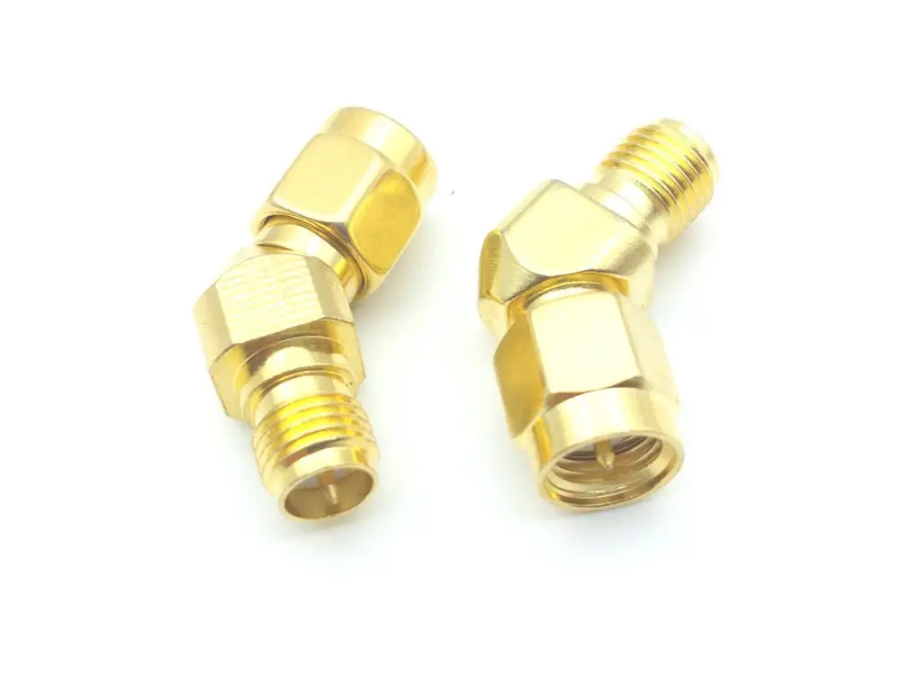 

100pcs sma male to rp-sma female 45 Degree Antenna Adapter Connector