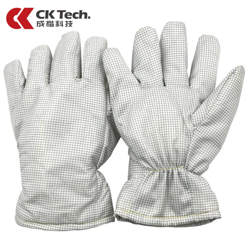 CK Tech.180℃Temperature Resistant Safety Gloves Fire Retardant Anti-static Work Gloves for Electronic Factory Dust-free Workshop