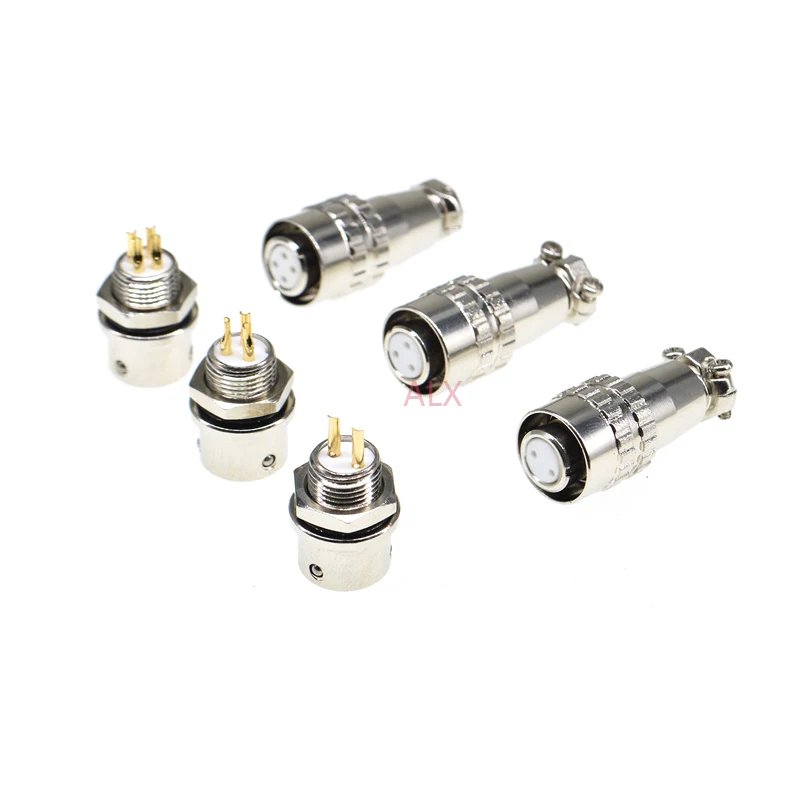 1pcs XS9 9MM aviation plug socket push-pull circular quick connector male socket & female plug 2/3/4/ pin Mount wire connector image 4