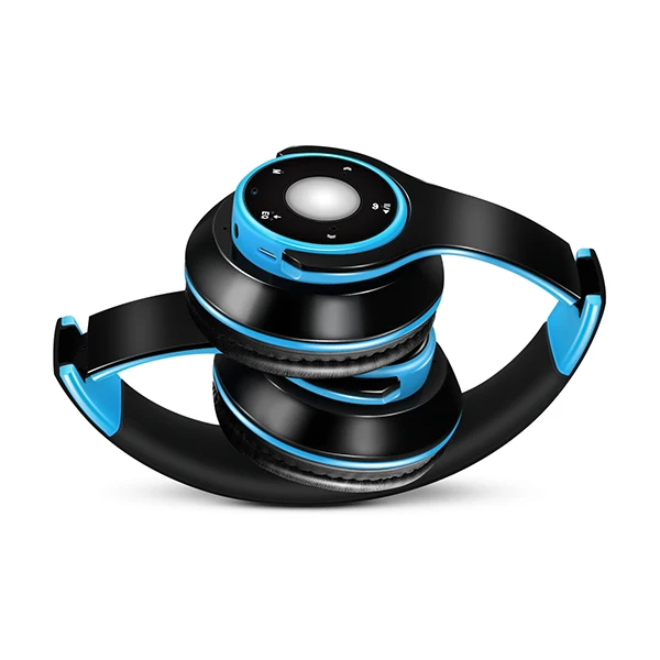 Buntes Stereo-Audio-MP3-Bluetooth-Headset, kabellose Kopfhörer, Ohrhörer, unterstützt SD-Karte mit Mikrofon, 20 Stunden Spielzeit