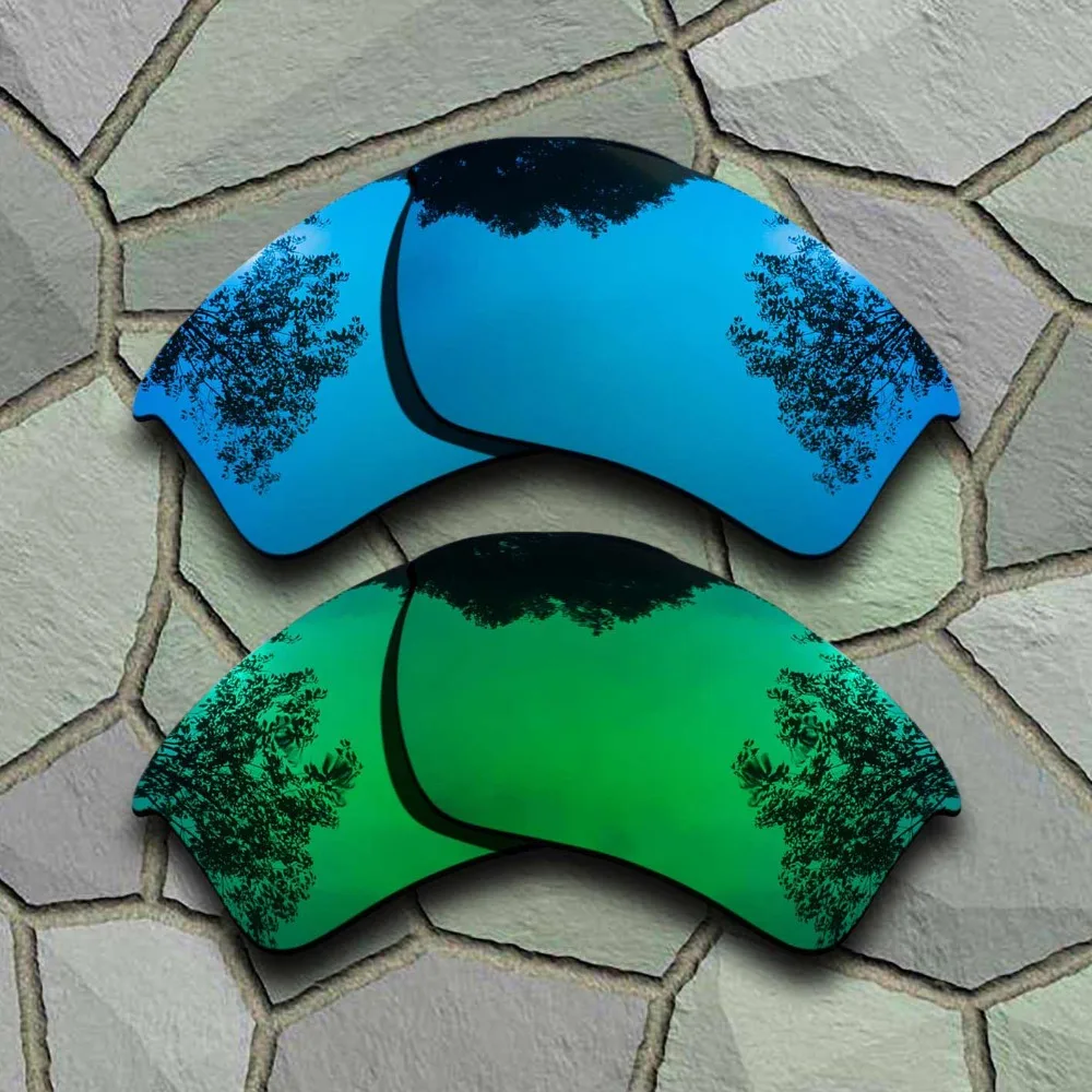 Sky Blue&Jade Green Sunglasses Polarized Replacement Lenses for Oakley Half Jacket 2.0 XL