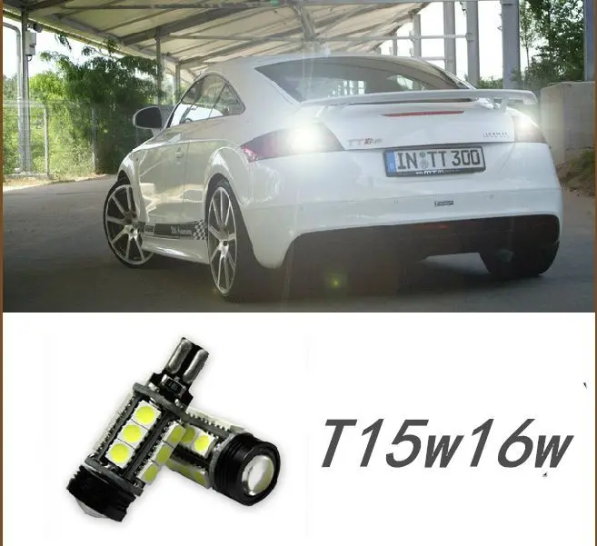 2-T15 912 921 W16W 15-SMD 5050 LED white Backup Lights 7W Reverse Bulbs