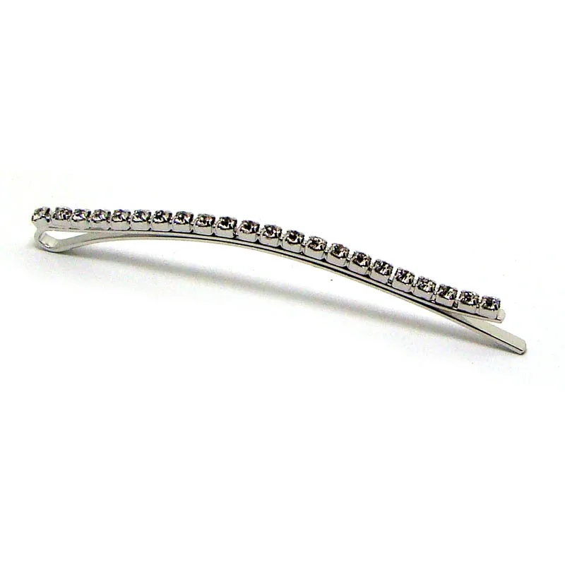 Long Rhinestone Hair Bobby Pin Clip Fashion Headwear Barrette Ornament Summer jewelry accessories Unique design 85mm Long