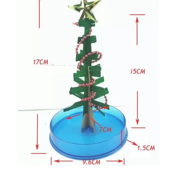 2019 170mm DIY Color Visual Magic Crystal Growing Paper Tree Magical Christmas Trees Educational Funny Science Toys For Children