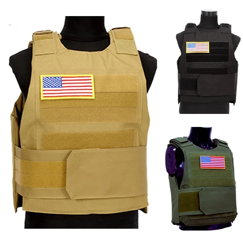 

Tactical Molle Vest SWAT Police Military US Combat Armor Plate Carrier Airsoft Paintball Hunting Assault Vest