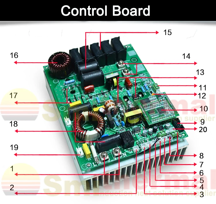 

Replace Board For Induction Heat Treating Equipment Plastic Injection Machine Induction Heater half bridge 220V 5KW