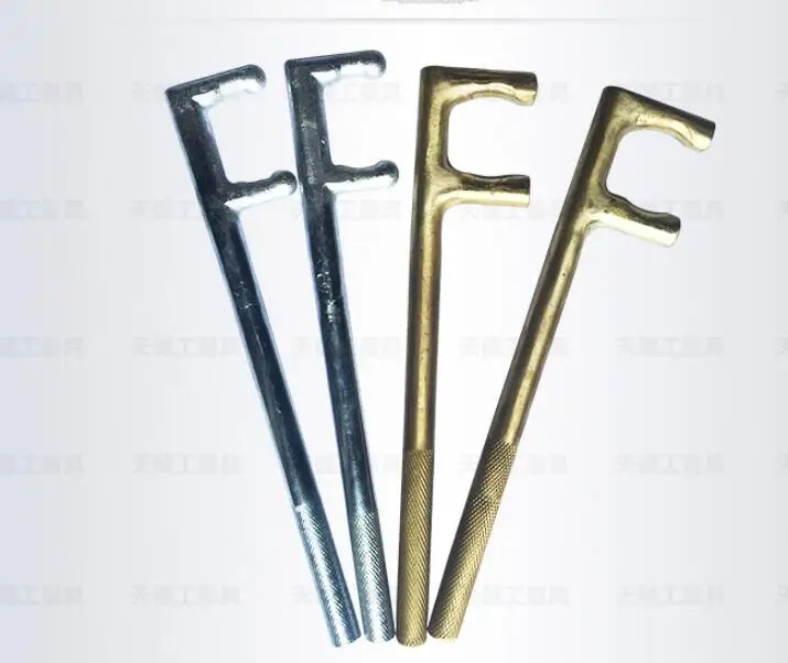 chrome plated anti slip F wrench two jaw valve spanner valve F wrench electroplating heavy duty tool NO.C0255