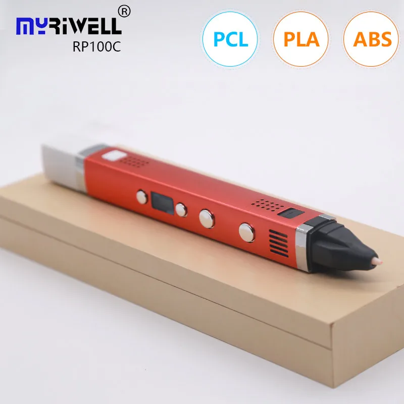 

Ручка Myriwell 3 d 3d, нить pla 100 м, Подлинная Высококачественная ручка с 3D-принтом, USB зарядка 1,75 мм, АБС-пластик, лучший подарок