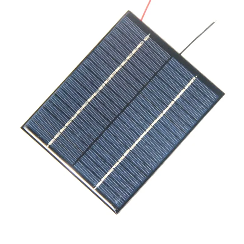 BUHESHUI 2W 18V Polycrystalline Solar Panel Solar Cell Module+Cable Wire DIY Solar Charger For 12V Battery Epoxy Wholesale 10pcs