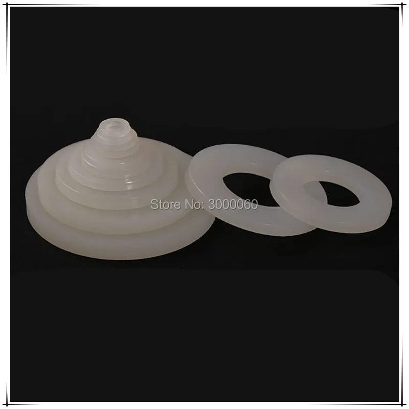 M12*30mm*1.5mm White Plastic Nylon Hardened Insulation Large Flat Washer 300pcs/bag