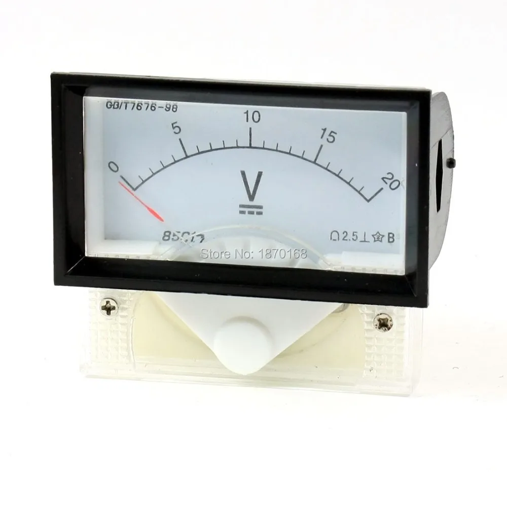 Class 2.5 DC 0-20V Voltage Panel Gauge Meter Voltmeter 85C17