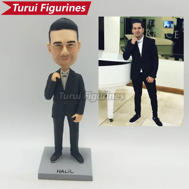 

Pianist Personalized Art Work Clay Figurine Mini Statue for Birthday Gift from photo real design face doll by Turui Figurines