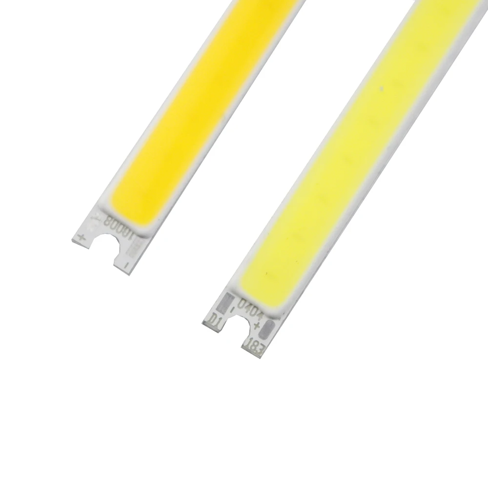 Super Bright COB Lampadina del circuito integrato HA CONDOTTO La Striscia bar Sorgente di Luce DC 12V 14V Bianco Caldo Bianco Puro 5W FAI DA TE 10 CENTIMETRI HA CONDOTTO LA Lampada di Illuminazione 100x8MM