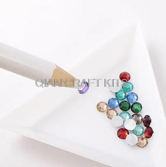 40pcs Rhinestones Pick Up Pencil Rhinestones Grabber Gem Picking Tool for Cellphone Deco Jewelry Making Nail Decoration