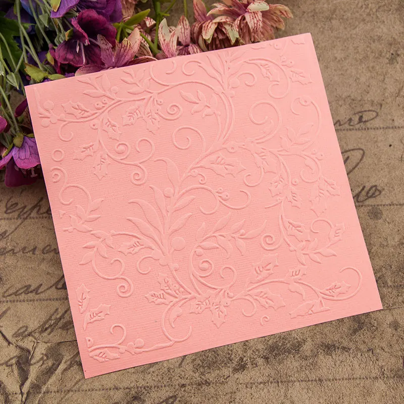 Leaves Embossing Folder for Card Making Floral DIY Plastic Scrapbooking Photo Album Card Paper DIY Craft Decoration Template