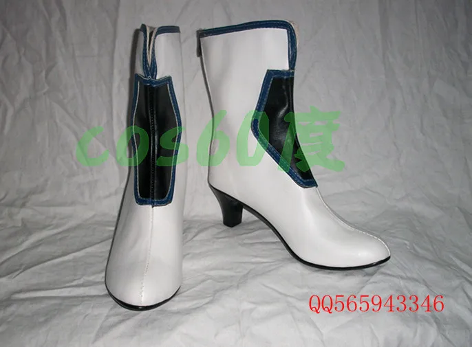 

Guilty Gear White Leader Leather Cosplay Shoes S008