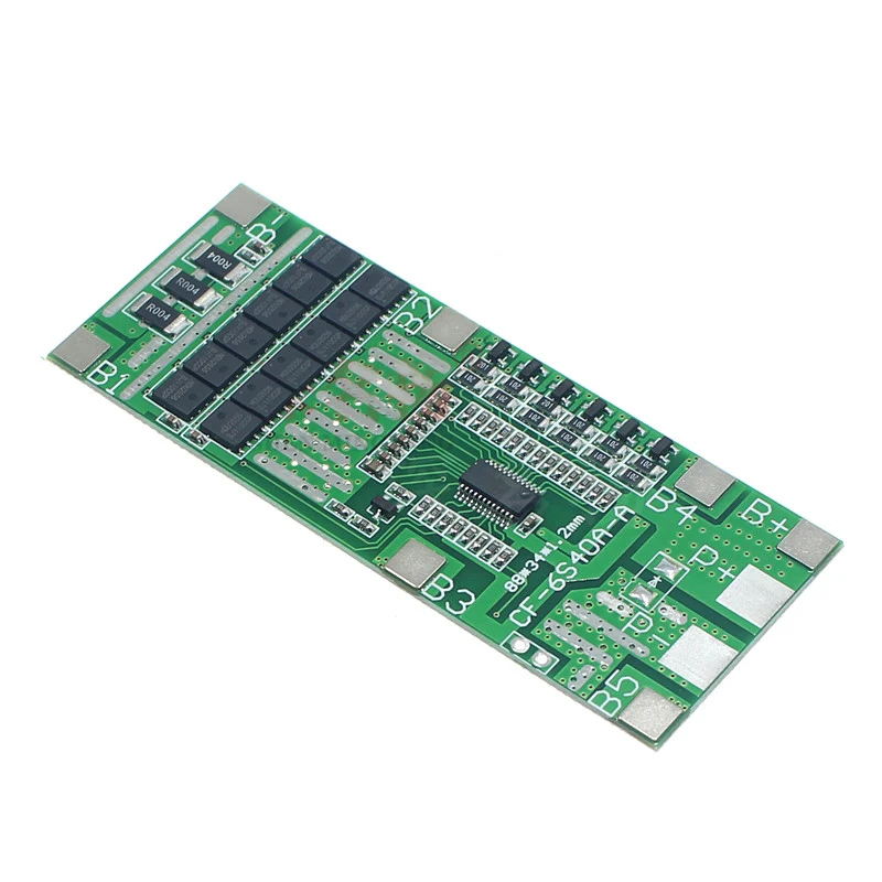 6S 40A 22V24V BMS Board Lithium Battery Protection Board Solar lighting Integrated BMS with Balancing