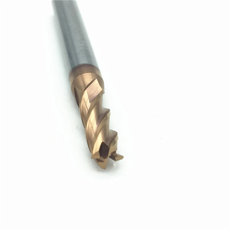 5mm 6mm End Mill HRC60 4Flute Spiral Solid Carbide Regular Length Flat CNC Lathe Tool Milling Cutter