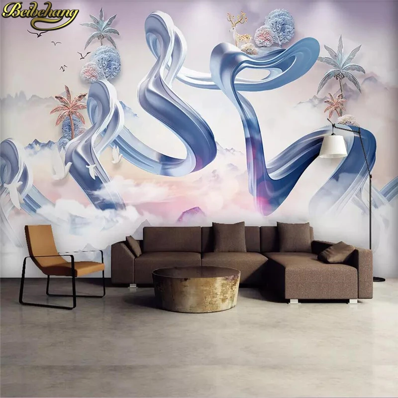 

beibehang Custom wallpaper mural ink landscape abstract smoke mood mural wall papers home decor papel de parede 3d wallpaper