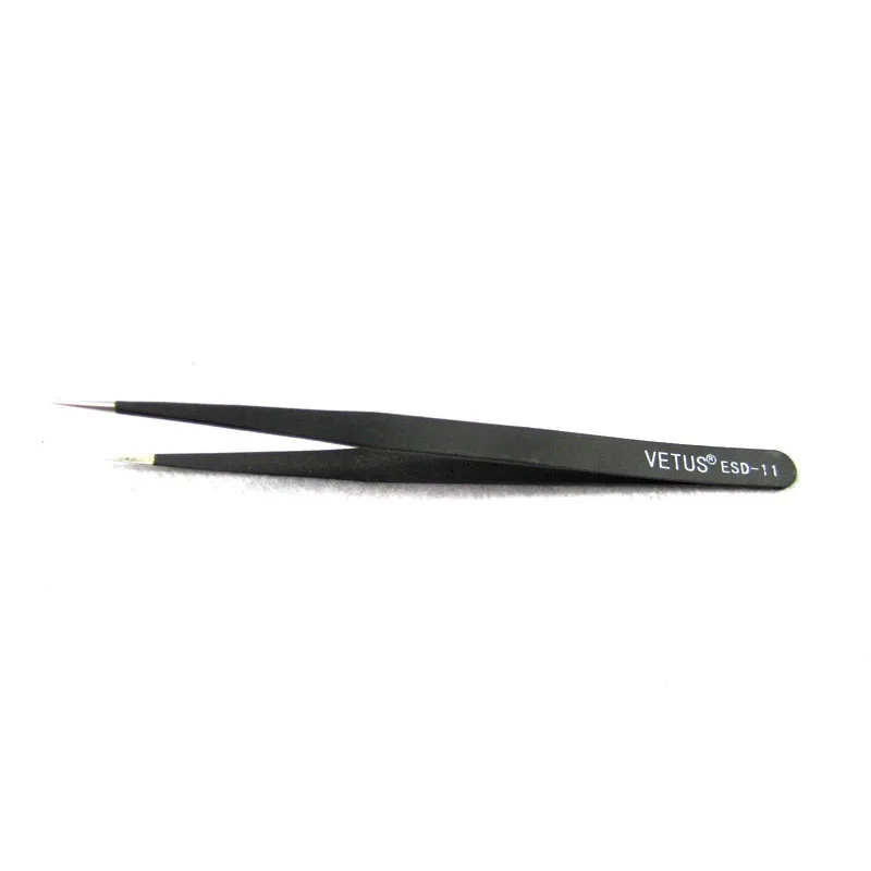 Pinzas antiestáticas de acero inoxidable VETUS BGA Precision ESD herramientas manuales de soldadura de retrabajo SMD