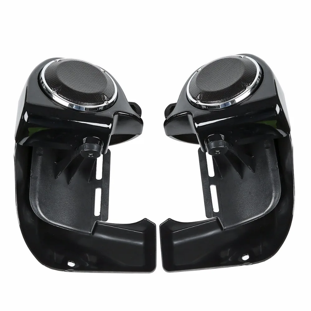 Motorcycle Lower Vented Leg Fairing + 6.5'' Speakers Set For Harley Touring Electra Glide Street Glide Trike Models 1983-2013