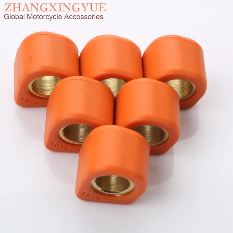 6pc Performance Variator Roller Weights 6.5gram 15x12mm for MBK Equalis Evolis Fizz 50 Flipper Catalitico EU2 50 Forte 50cc