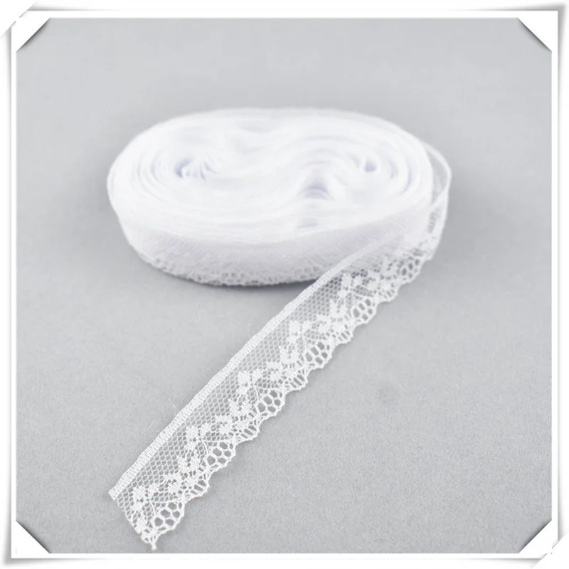 10yards African lace fabric White lace Ribbon 1.8CM DIY Jewelry/ Clothing/Wedding Decorations/french lace fabric lace trim dress