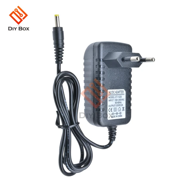 EU Plug Power Adapter Supply Converter AC 100-240V to DC 12V 2A LED Light  50-60Hz CT-1220 - AliExpress 44