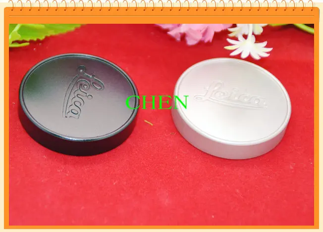 metal front Lens Cap/Cover protector Silver/Black for leica e39 M 39mm Summicron Summaron Tinra camera