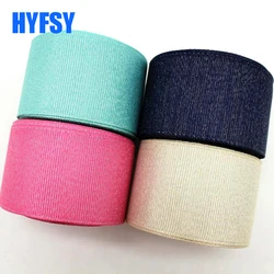 10 Yards 38MM Glitter Ribbon Silver Wire DIY Handmade Materials Gift Wrapping Headwear Bow Thread Grosgrain Double Sided
