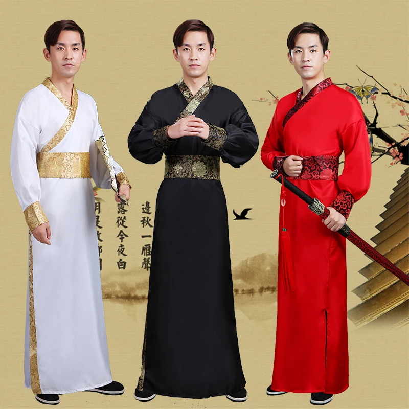 Men's Hanfu New Adult Costume Hanfu Costumes Improved Chinese Style Warrior Knights Scholars Song Dynasty Costumes