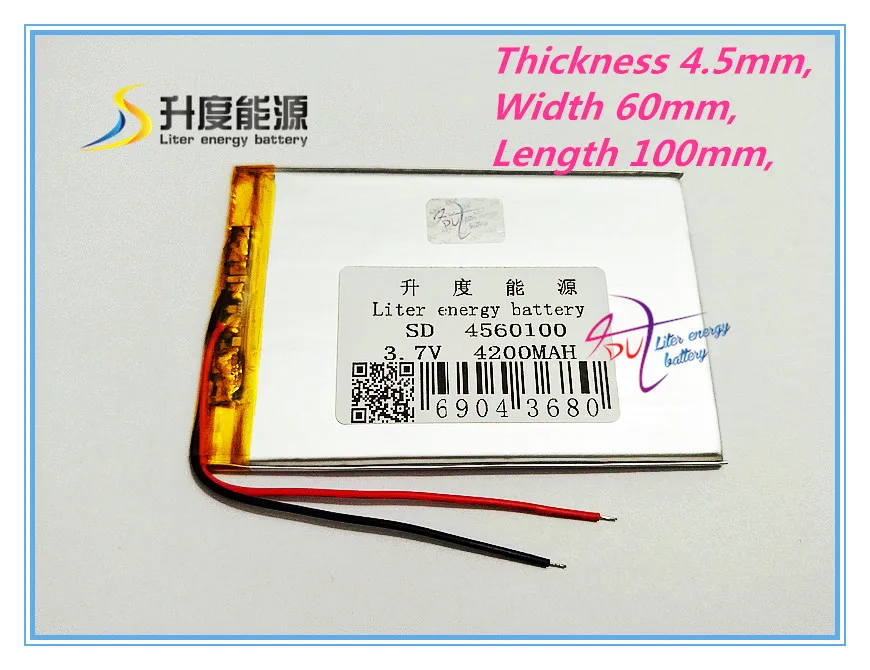 بطارية تابلت ، سعة كبيرة ، بوليمر ، 4560100 ، 3.7 فولت ، 4200 مللي أمبير