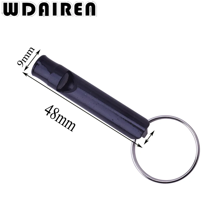 5Pcs/lot Mini Aluminum Alloy Whistle Keyring Keychain For Outdoor Emergency Survival Safety Sport Camping Hunting Random Color