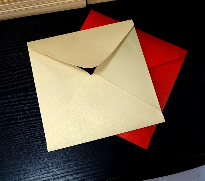 50PCS/lot 16*16cm Square invitations wedding invitation envelopes handkerchief special invitation univeral envelope