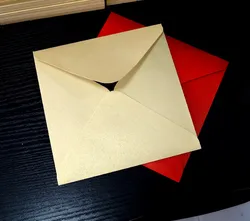 50PCS/lot 16*16cm Square invitations wedding invitation envelopes handkerchief special invitation univeral envelope