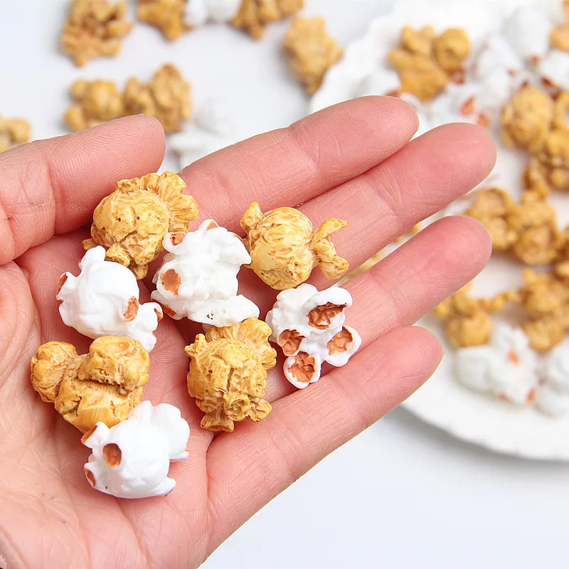 6pcs Giocattolo Mini FAI DA TE di Simulazione Popcorn Giocattolo Cibo 1/18 Miniatura casa delle bambole per La Decorazione Domestica