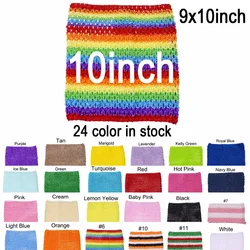 Tutu tubulaire en crochet 9x10 pour bébé fille, jupon de sauna, couleur U-pick, 10 pièces par lot