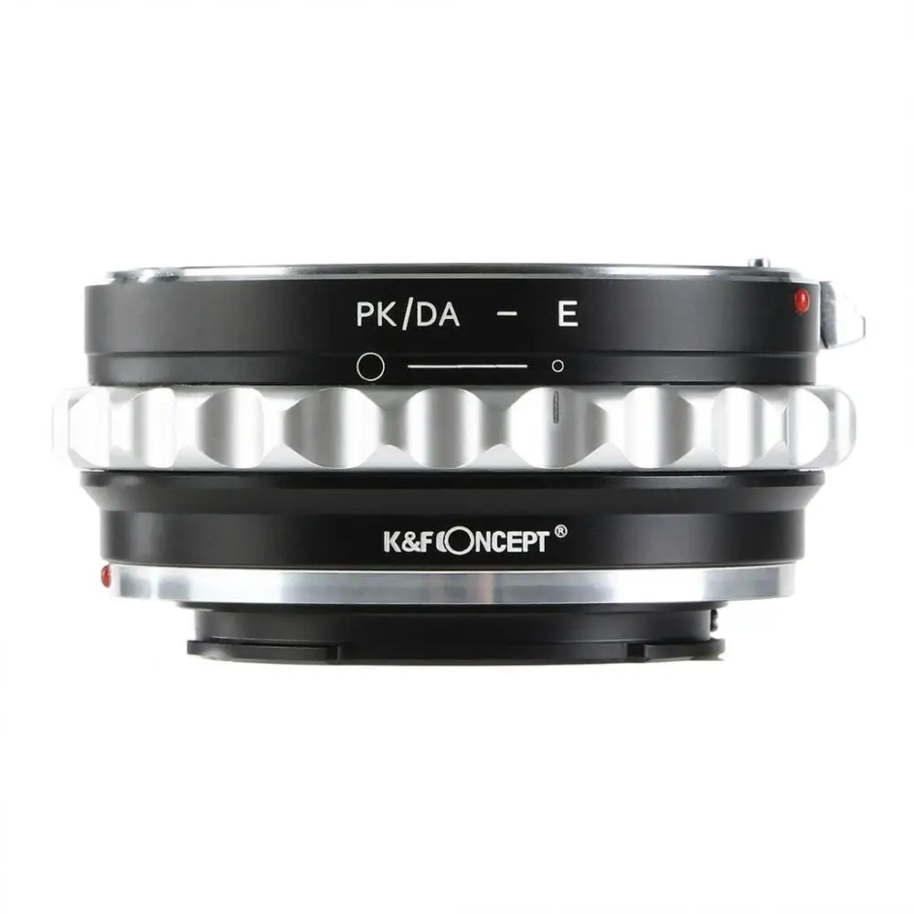 K&F Concept PK/DA-E Adapter for Pentax DA K mount lens to  E mount a7r2 a7m3 a7m2 a6500 a6400 a73 a7R3 NEX3 NEX5 Lens Adapter