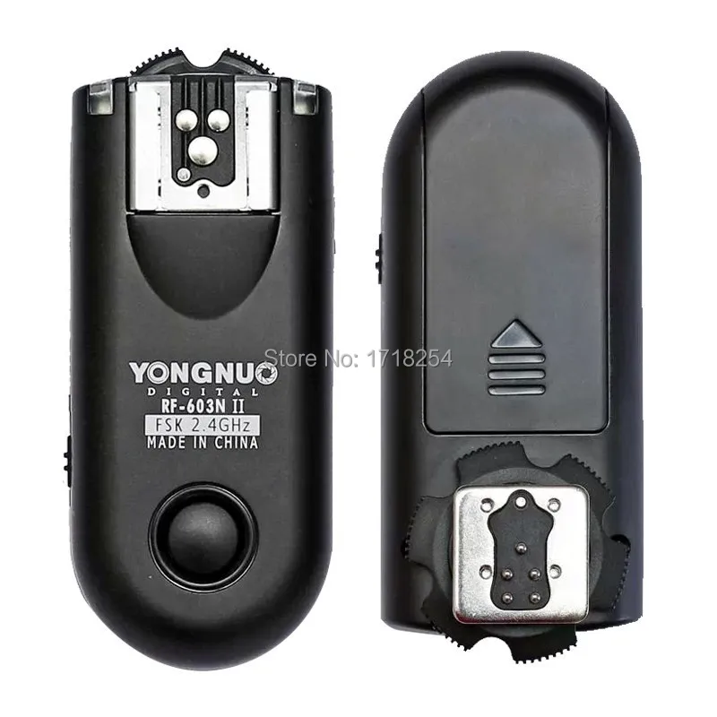 

Yongnuo RF-603 II N3,RF 603 II Flash Trigger 2 Transceivers for NIKON D600/D90/D5000/D5100/D3100/D3200/D7000 D610 D7100