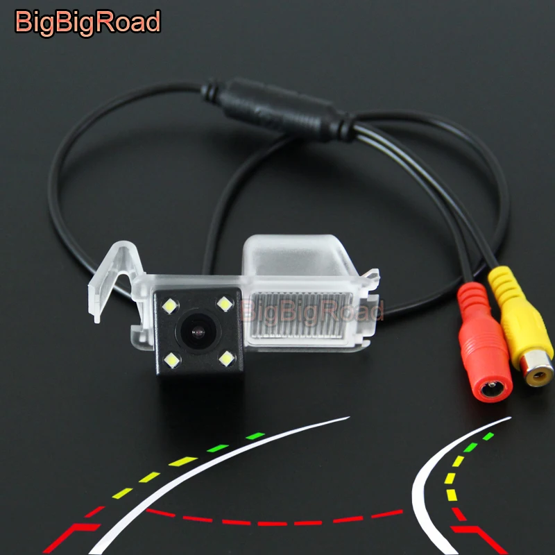 BigBigRoad Car Intelligent Dynamic Tracks Rear View CCD Backup Camera For daewoo nexia Buick Park AVENUE For Excelle GT sedan