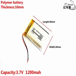 Liter energy battery Good Qulity 3.7V,1200mAH 103040 Polymer lithium ion / Li-ion battery for tablet pc BANK,GPS,mp3,mp4