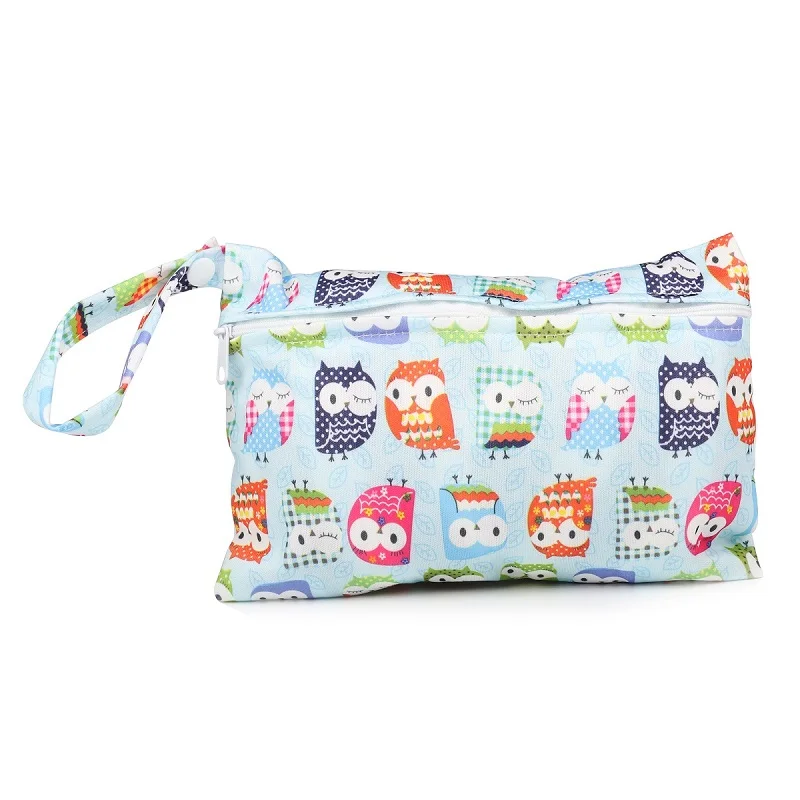 35 pattern NEW Size: 15*22.5CM Wetbags Washable Reusable Cloth diaper Nappies Bags Waterproof Swim Sport Travel Carry bag
