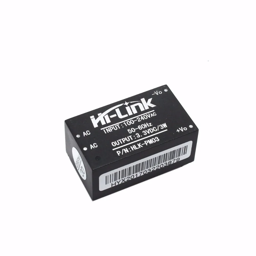 

5PCS/LOT Hi-link AC-DC PM03 HLK-PM03 220V to 3.3V Step down power supply module