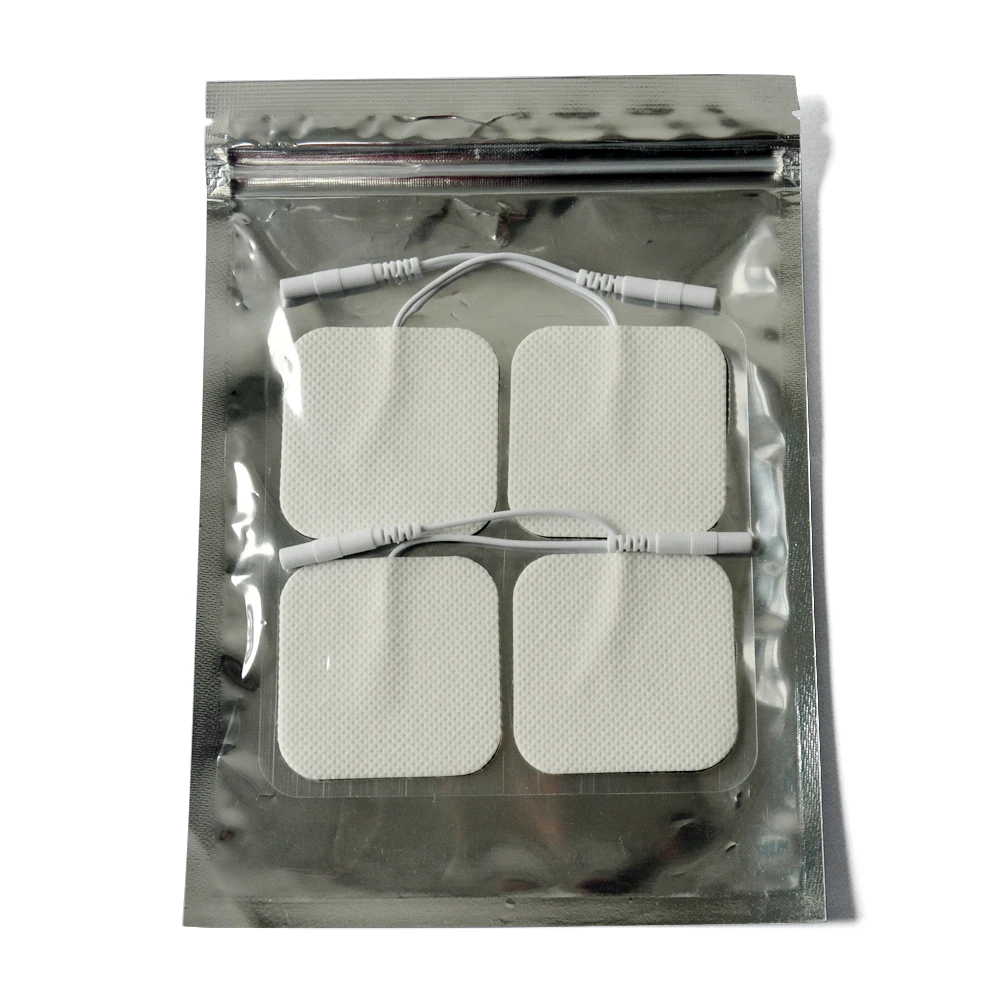 1000 Pairs Electrode Pads With Conductive Gel For TENS Unit Size 5*5cm With Plug Hole 2.0mm