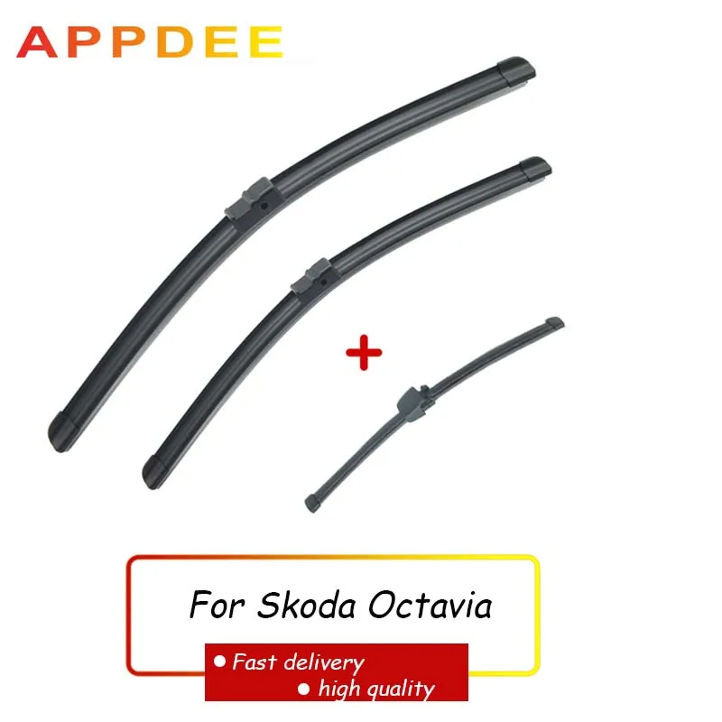 APPDEE Wiper Front Rear Wiper Blades For Skoda Octavia 2004-2011 Combi Estate Hatchback Windshield Windscreen 24